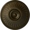 Ekena Millwork Modena Ceiling Medallion (Fits Canopies up to 5 1/4"), Hand-Painted Green Gold, 23 1/2"OD x 3 1/2"P CM23MOGGS - alternate 1